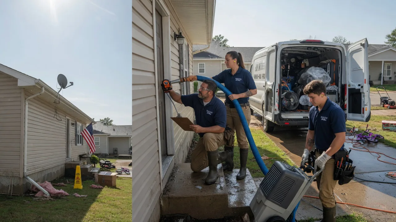 Ceiling Water Damage Restoration in Fultonham, OH near me